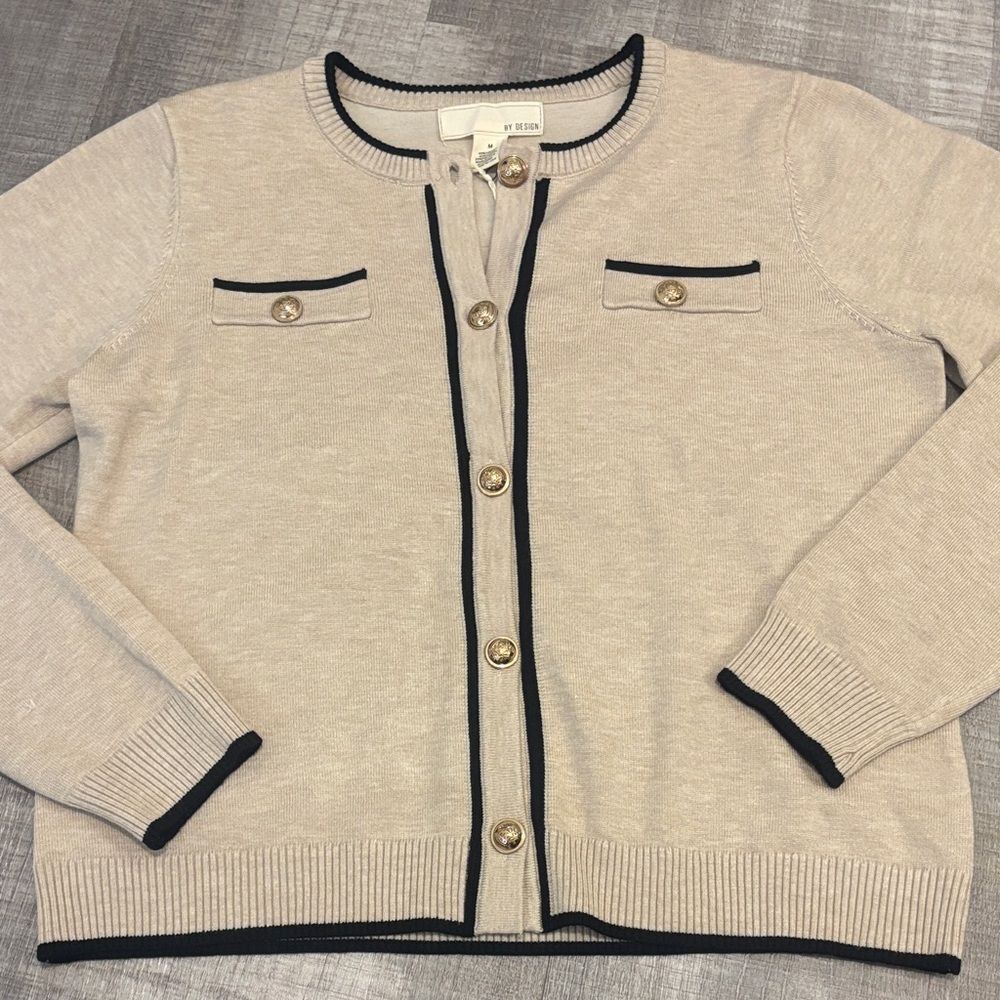 By Design Chest pocket cardigan